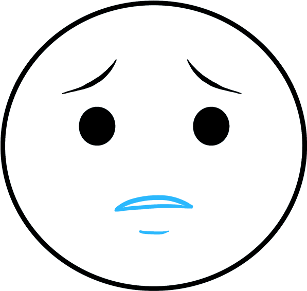 How To Draw Crying Emoji Cry Sad Face