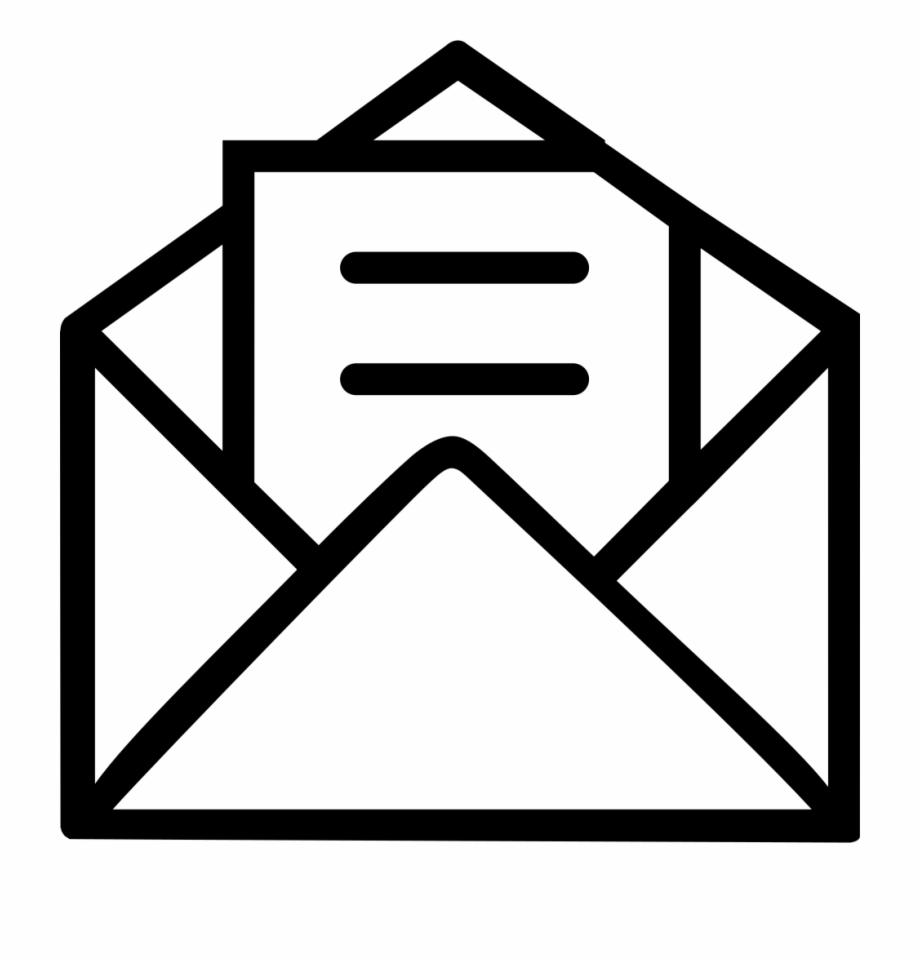 Open Envelope With Letter Comments Letter Pictogram