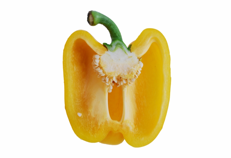 Half Yellow Pepper Bell Pepper