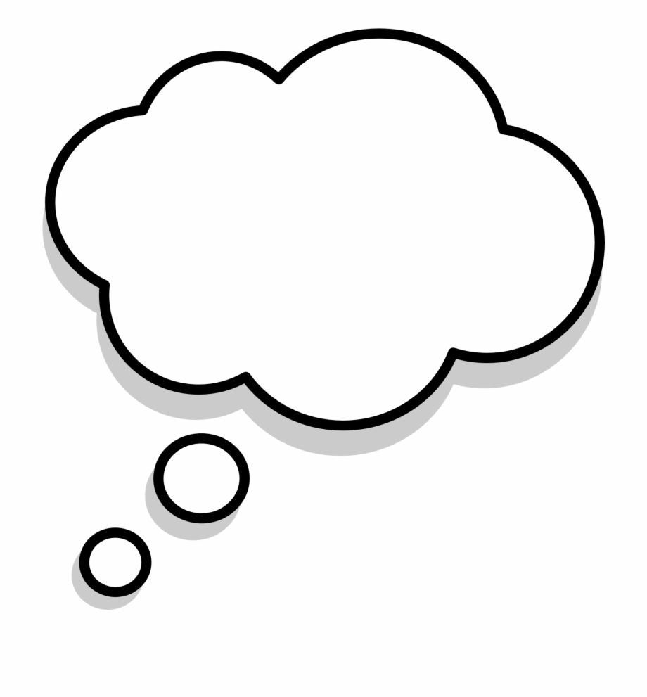 transparent background thought bubble png

