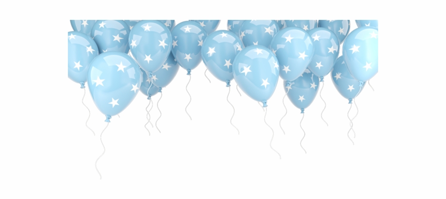 Blue Balloon Frame Png
