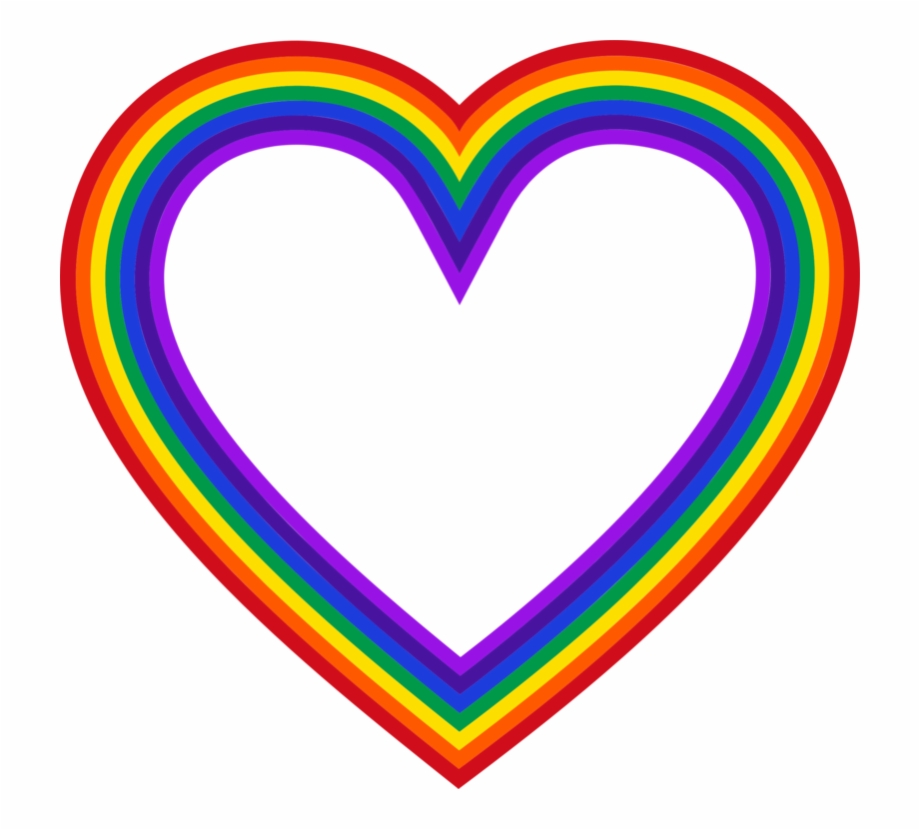 Drawing Free Commercial Clipart Rainbow Heart Clip Art