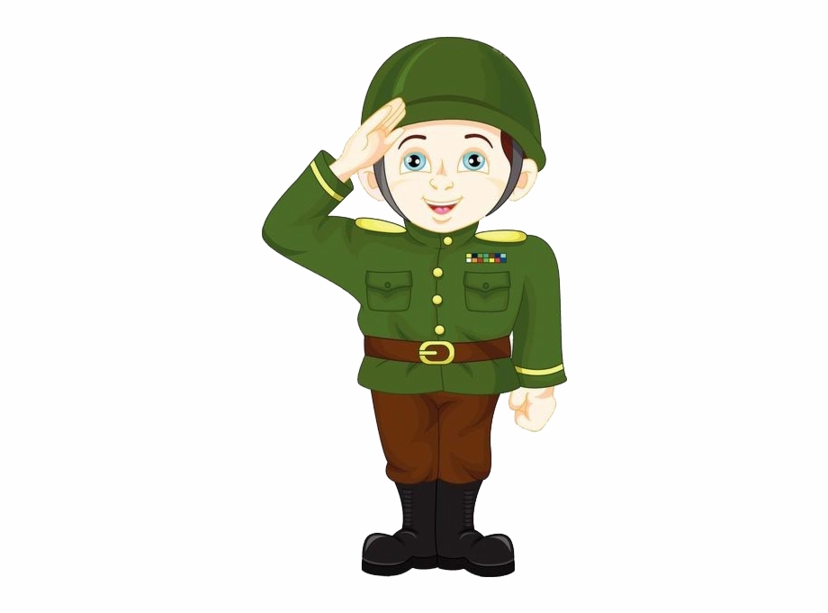 Banner Freeuse Download Soldier Cartoon Saluting Soldiers Imagenes