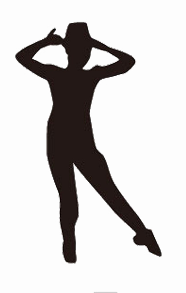 jazz hands dancer silhouette