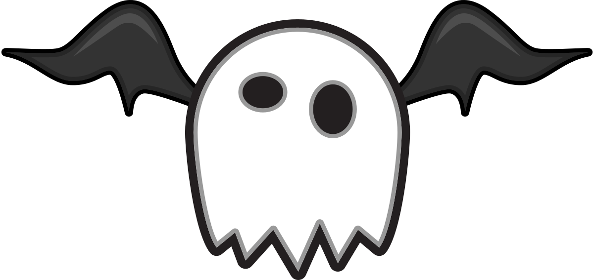 monster face clipart black and white free
