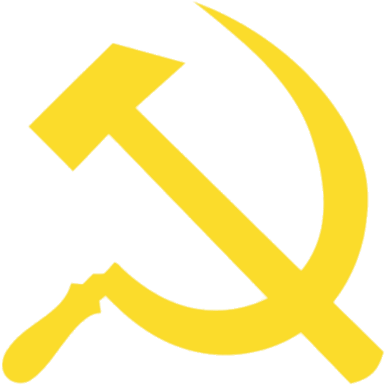 Yellow Hammer And Sickle Hammer And Sickle Black