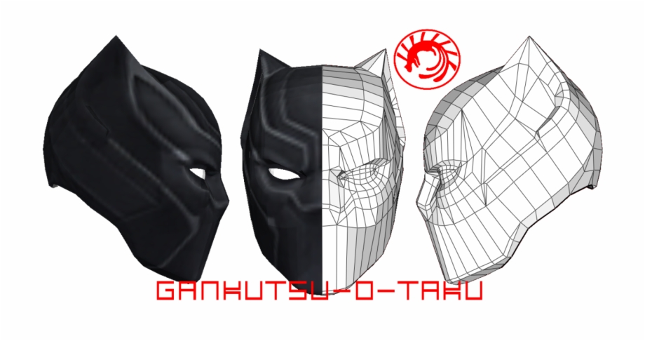 Batman Mask Template Pepakura Mask