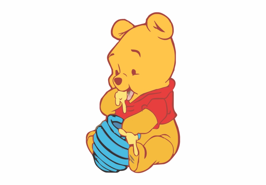 winnie the pooh poses baby 23450368 Vector Art at Vecteezy