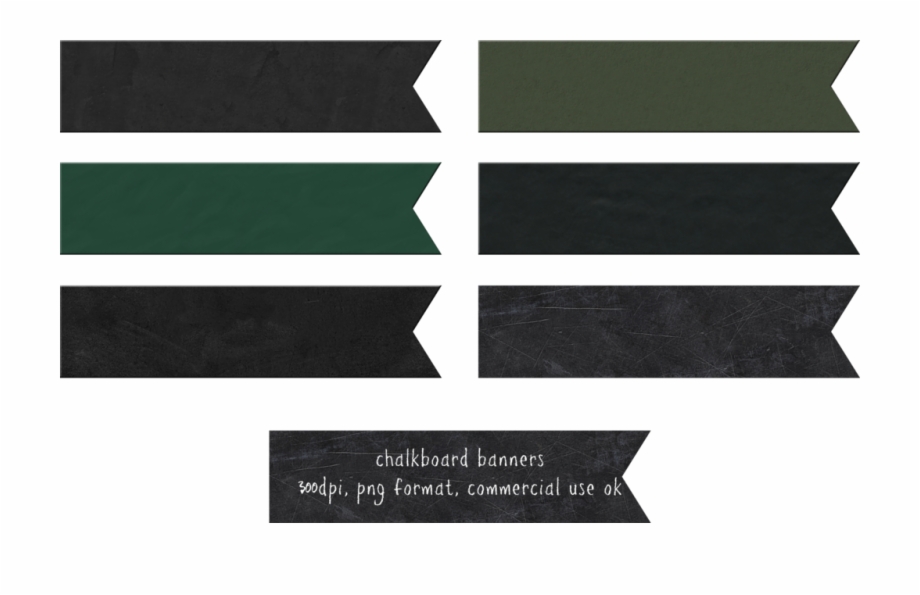 Banners And Pointers Chalkboard Banner Png