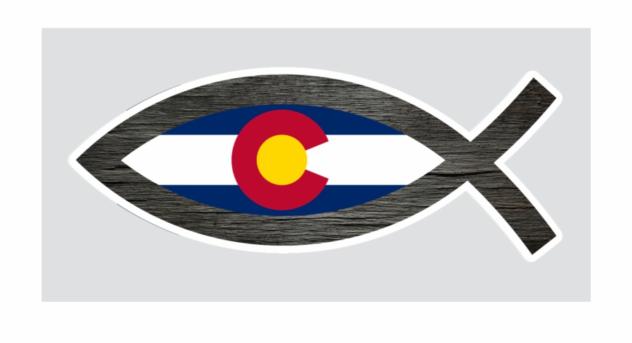 Colorado Christian Fish Colorado State Flag