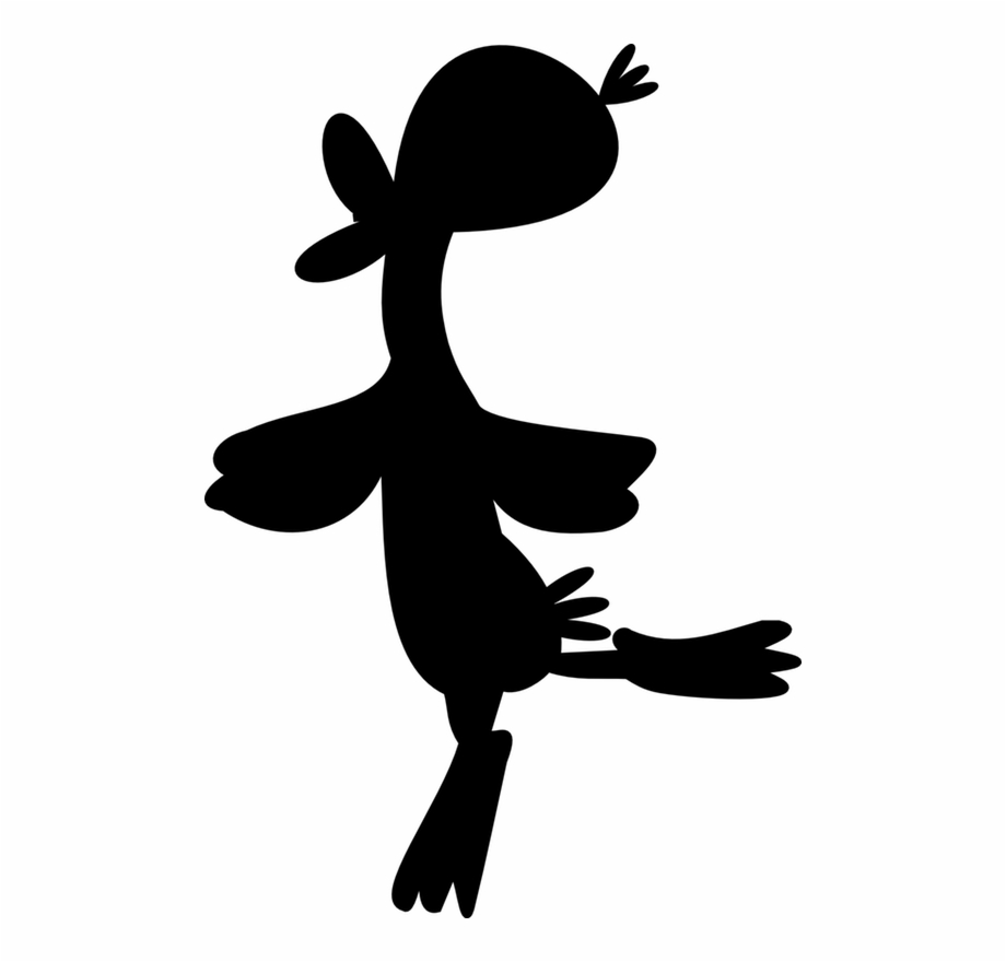 Free Duck Silhouette Png Illustration