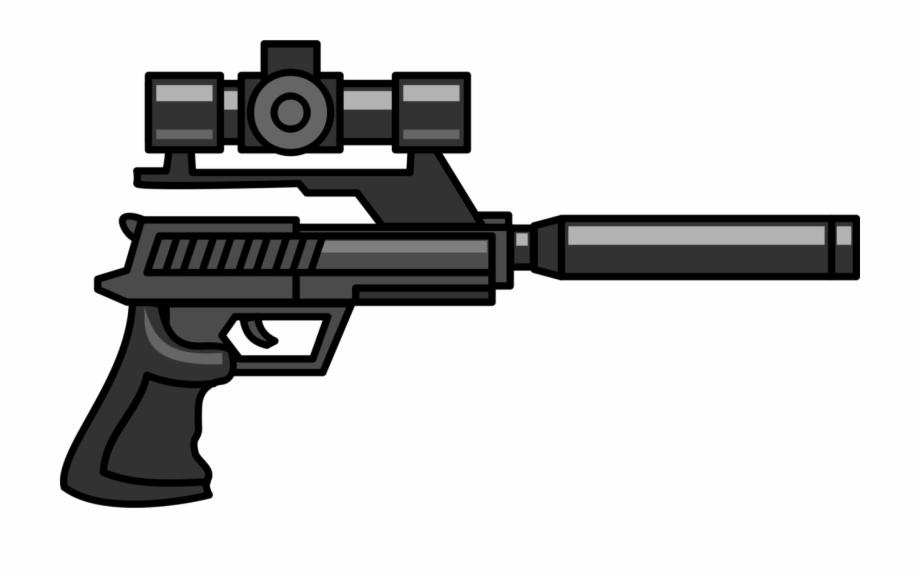 Firearm Sniper Rifle Pistol Gun Silencer Sniper Gun - Clip Art Library