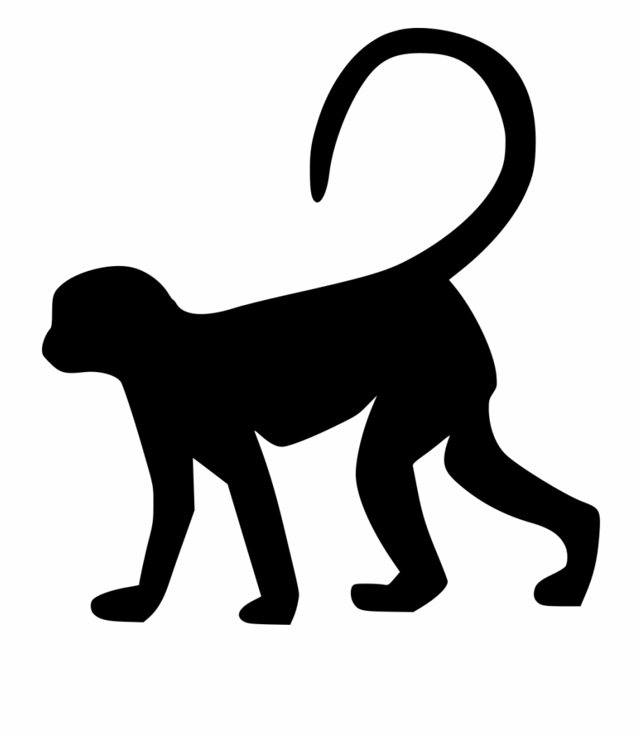 Nature Icon Png Black Monkey Png File