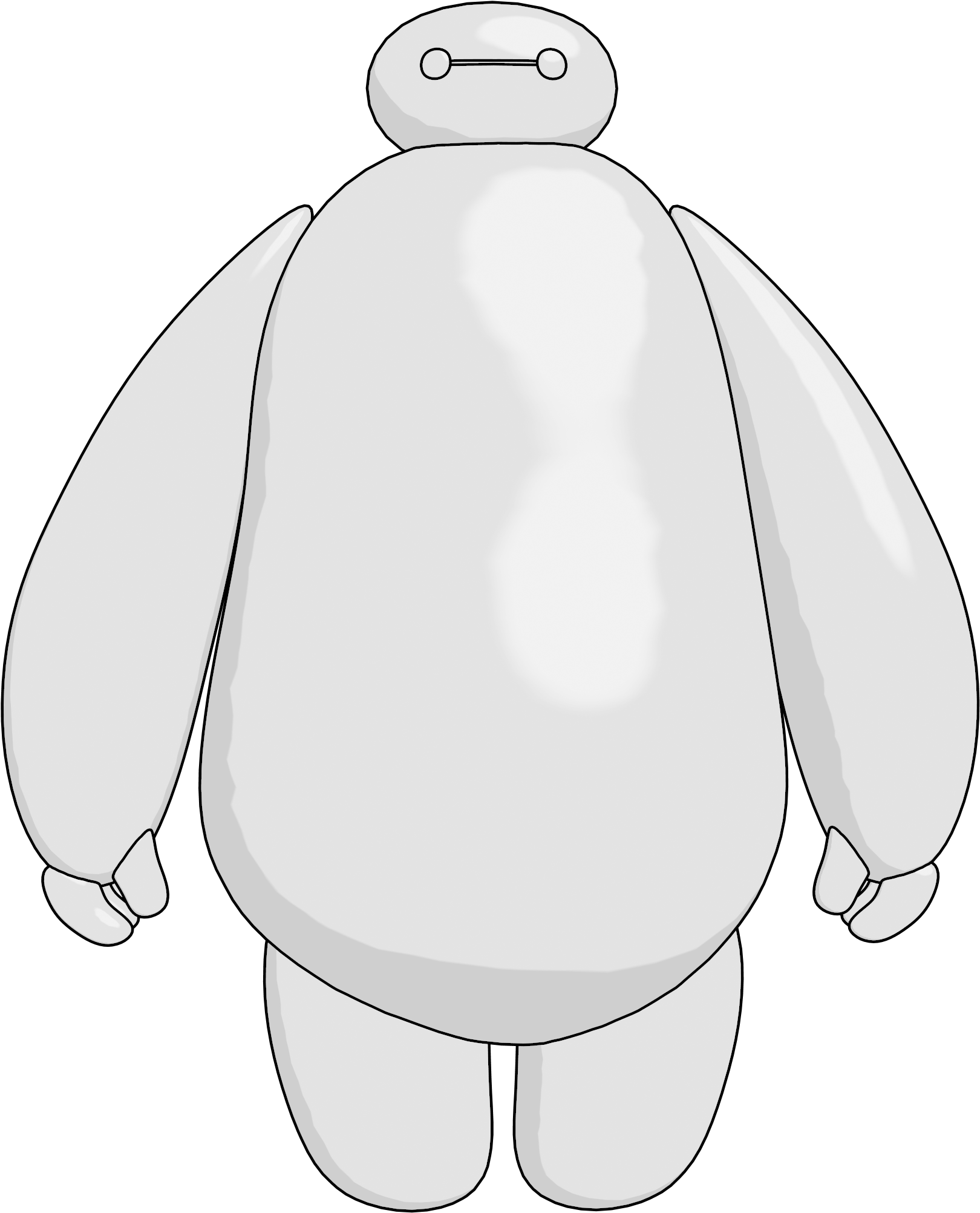 Free Baymax Black And White Download Free Baymax Black And White Png