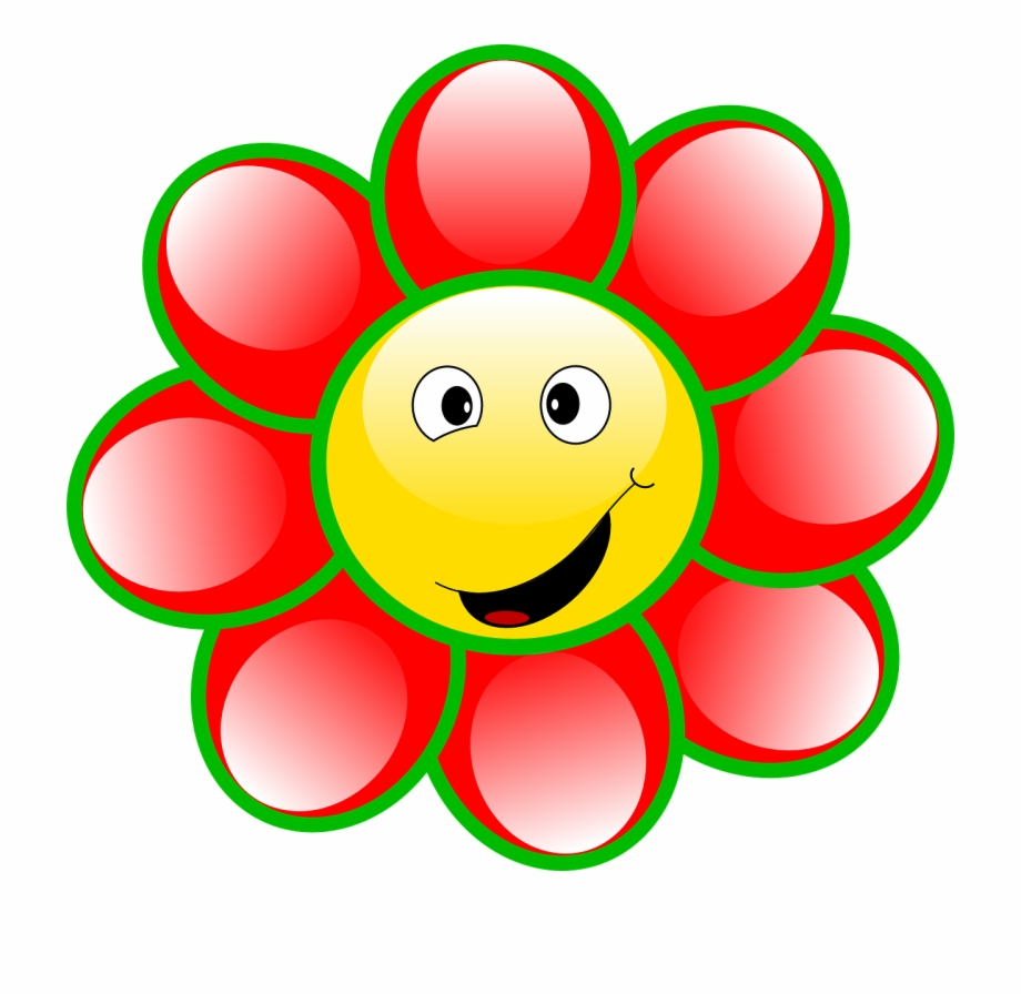Smiley Flower Face Goofy Smile Png Image Fiore