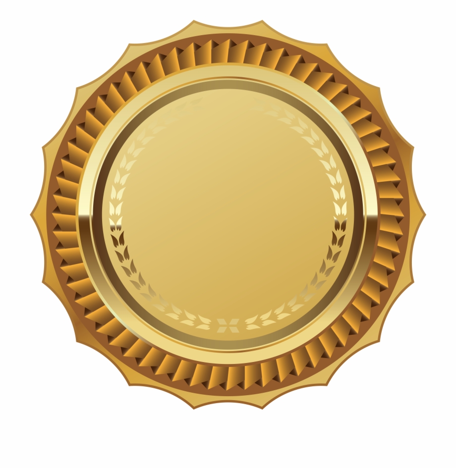 Lace Clipart Medal Certificate Gold Seal Png