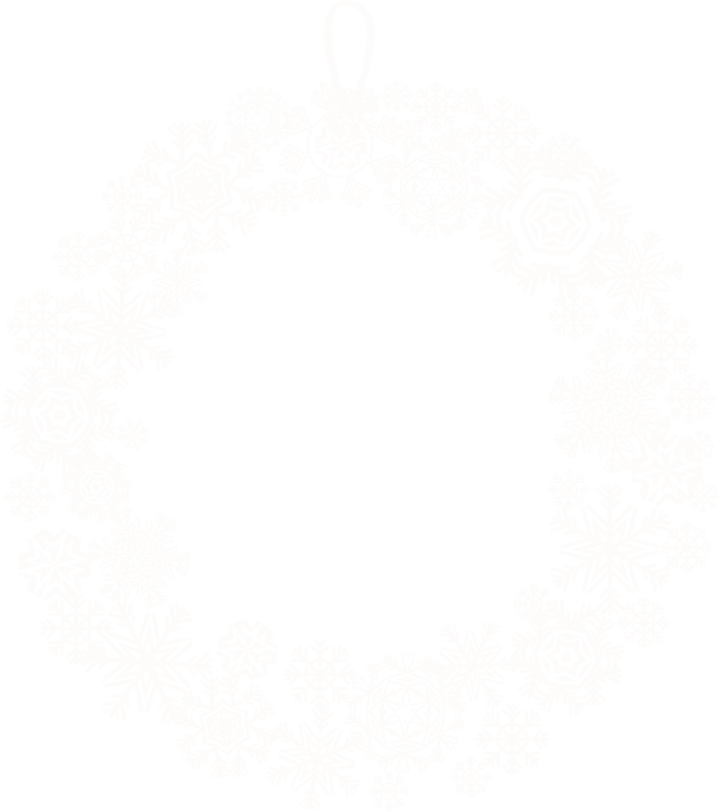 White Christmas Wreath Png Wooden Snowflake Christmas Wreath