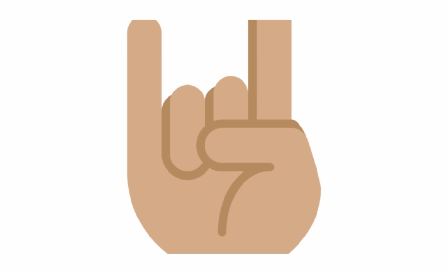 Hand Emoji Clipart Rocker Hand Emoji De Rock
