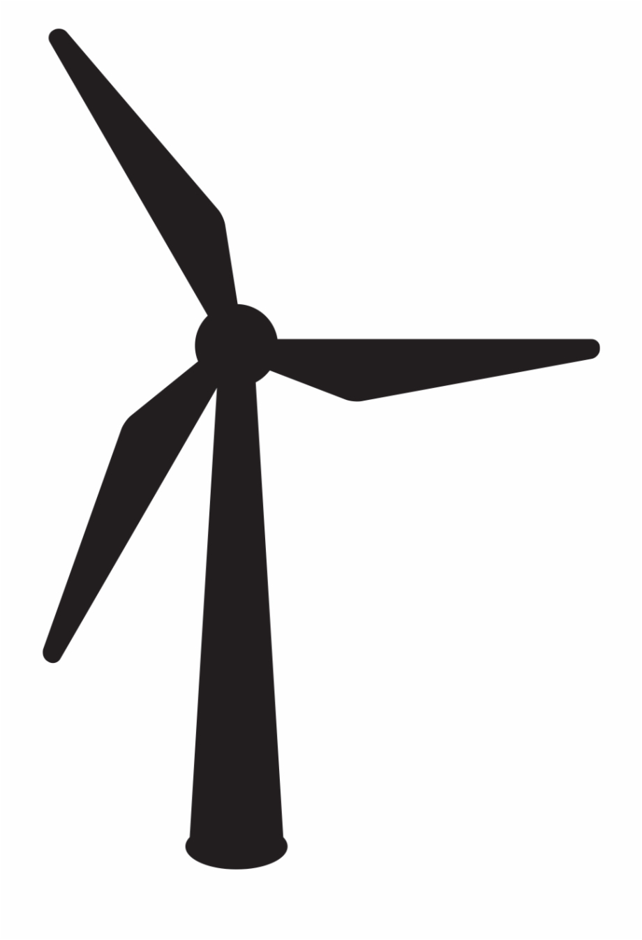 wind turbine clipart black and white