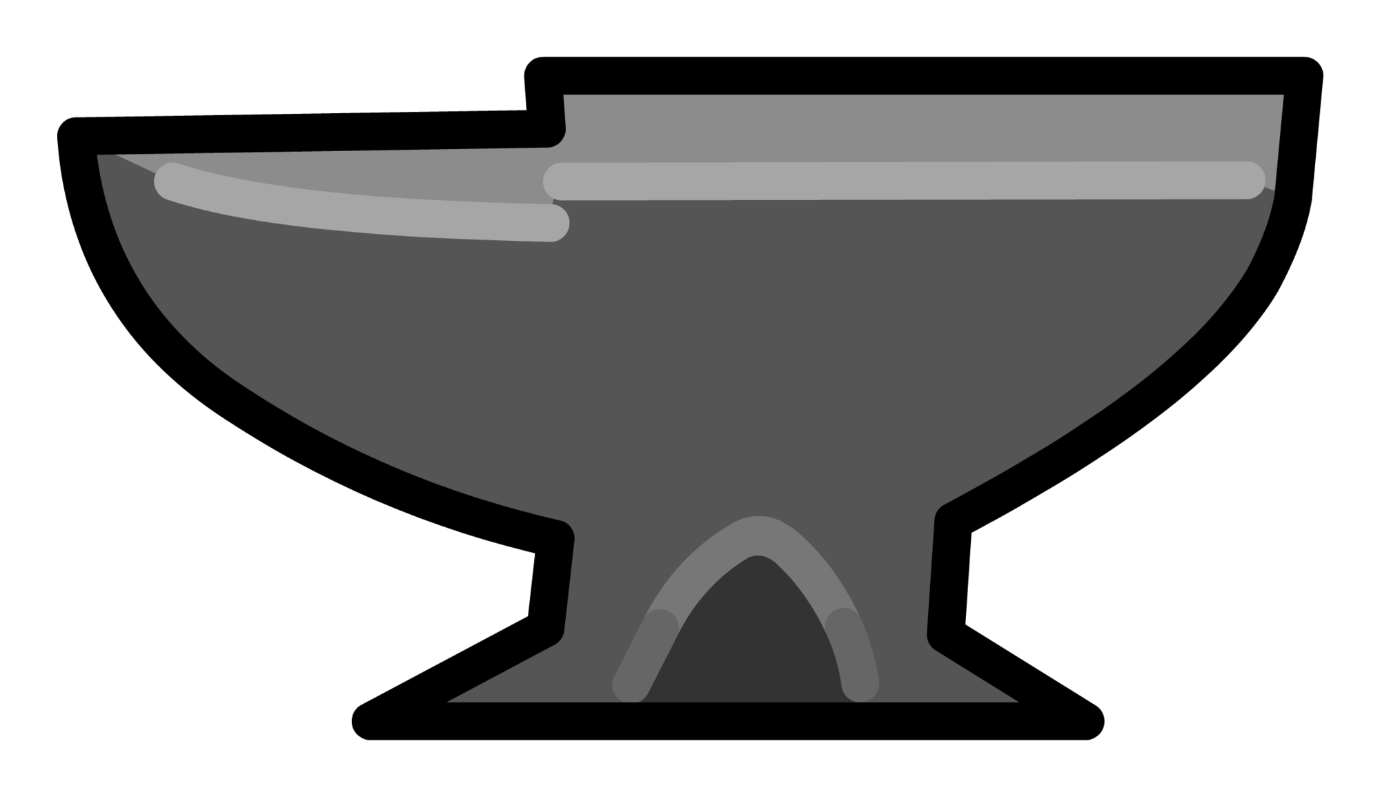 Anvil Clipart Black And White Club Penguin Anvil