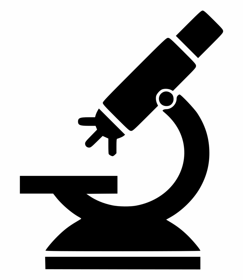 Clip Black And White Microscope Clipart Science Notes