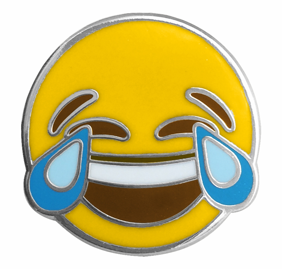 Joy Emoji Pin Emblem