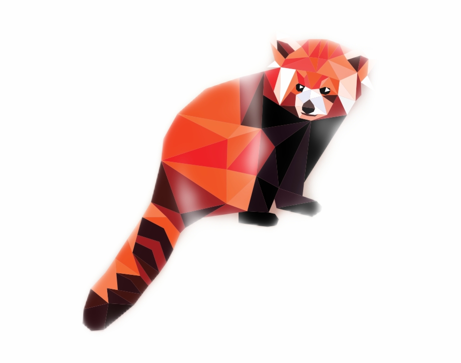 Red Panda Holographic Sticker Red Panda Cool Cartoon