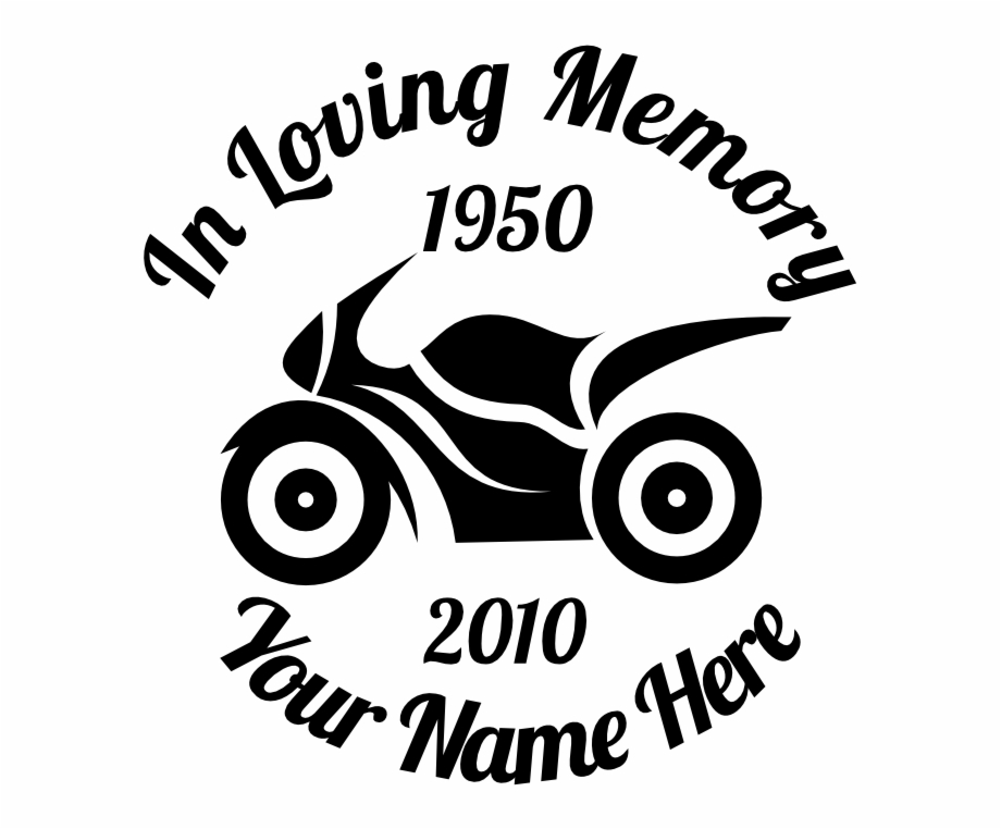 In Loving Memory Motorcycle Sticker Loving Memory Sticker