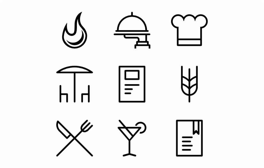 Restaurant Icons Travel Line Icon Png