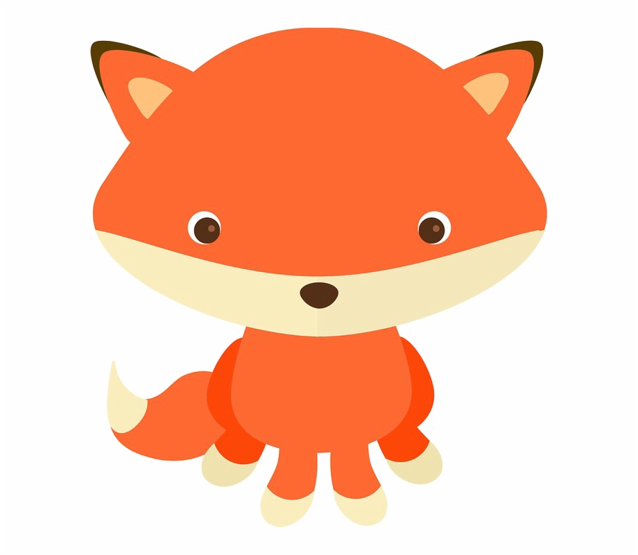 baby fox clip art