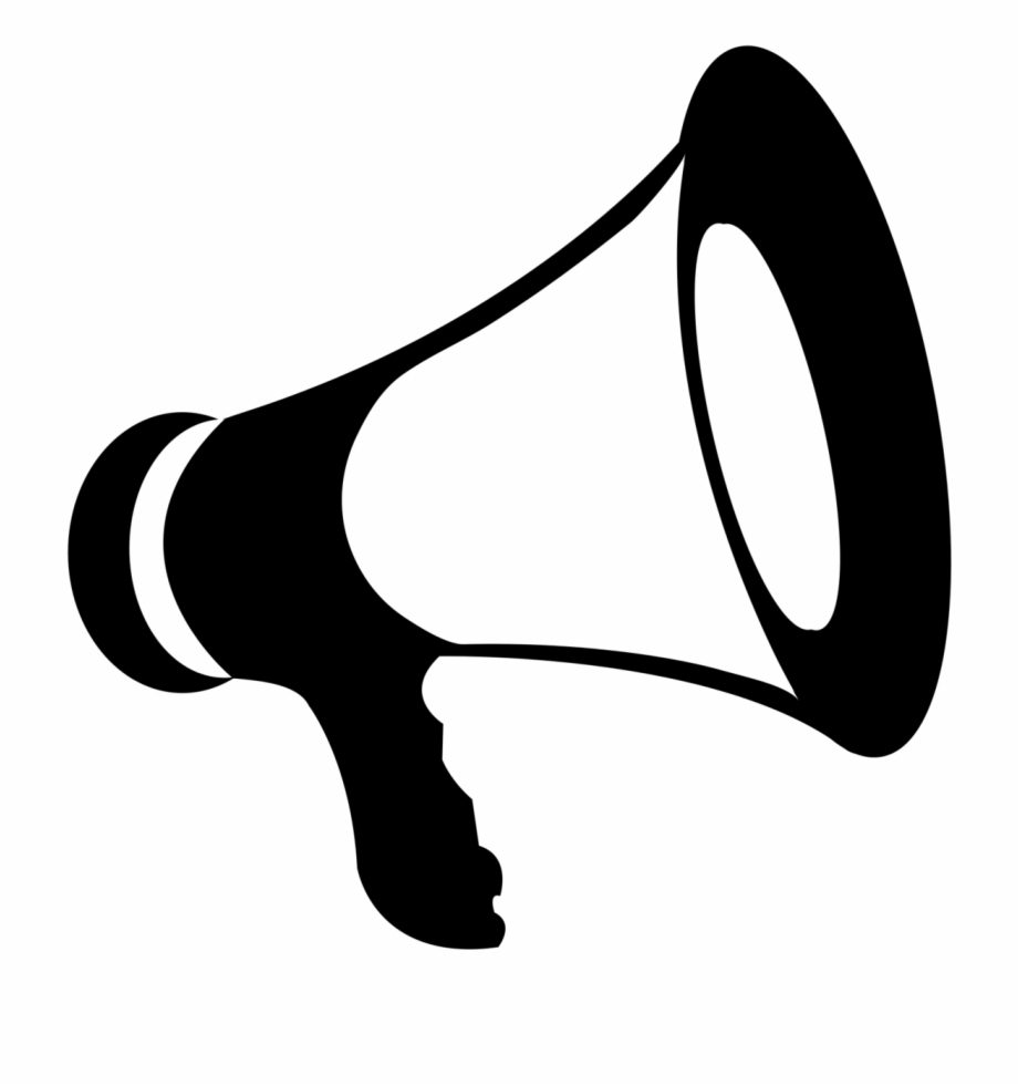 About Megaphone Icon Black And White
