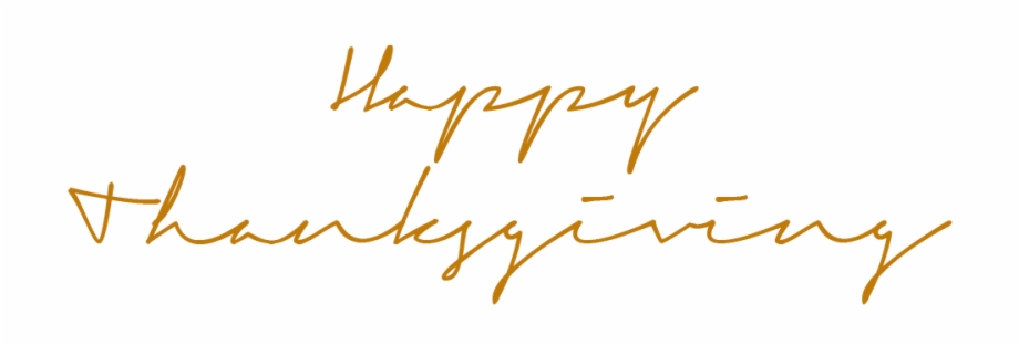 Download Happy Thanksgiving Signature Text Transparent Happy Thanksgiving