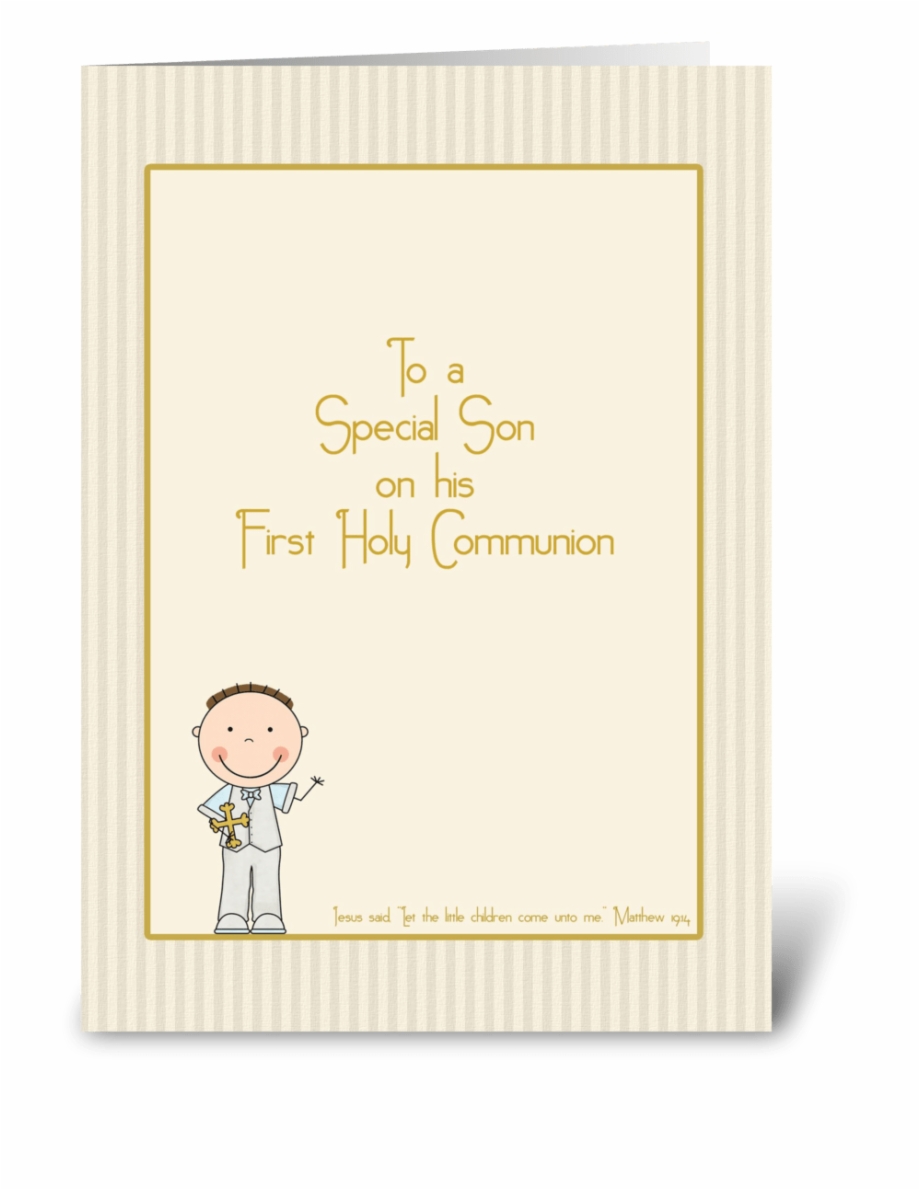 Congratulations Holy Communion Son Cartoon