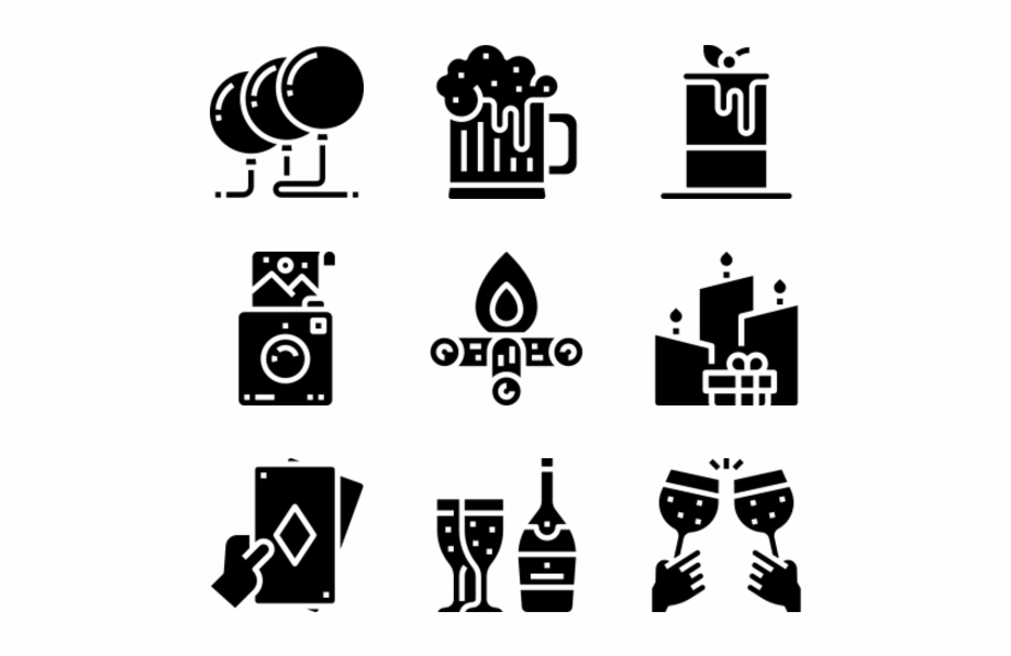 Party Smart Home Icon Vector