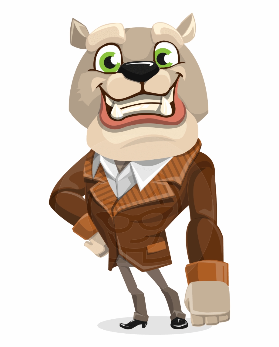 Bulldog Cartoon Vector Character Aka Baron Bulldog Dog