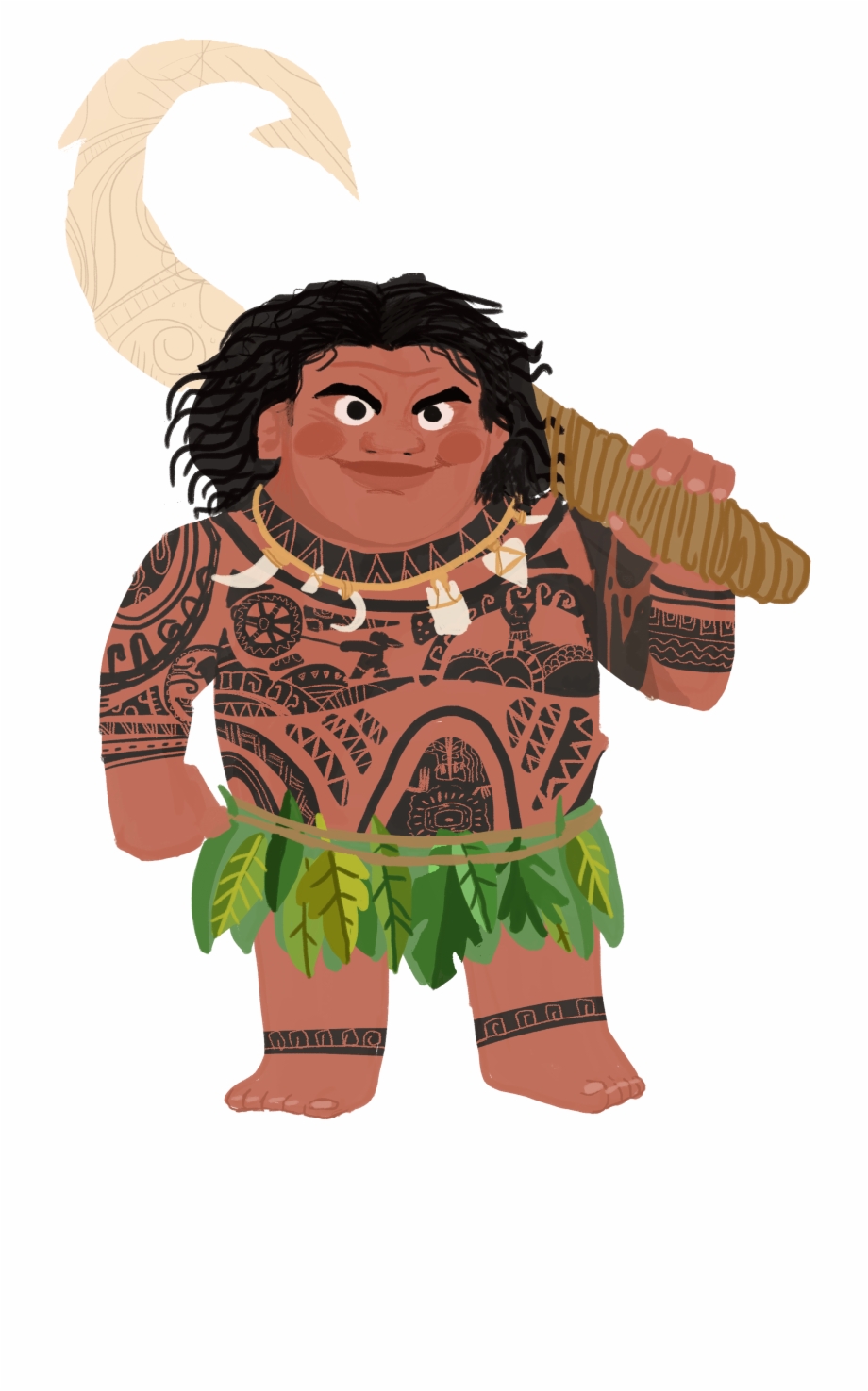 Moana Clipart Maori People Moana Maui Clipart Png
