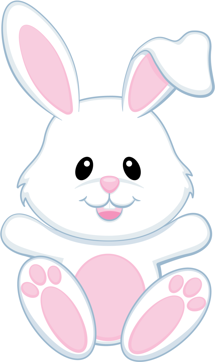 Bunnies Clipart Modern Transparent Background Easter Bunny Clipart