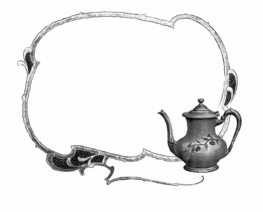 Grab The Digital Frame And Vintage Teapot Downloads