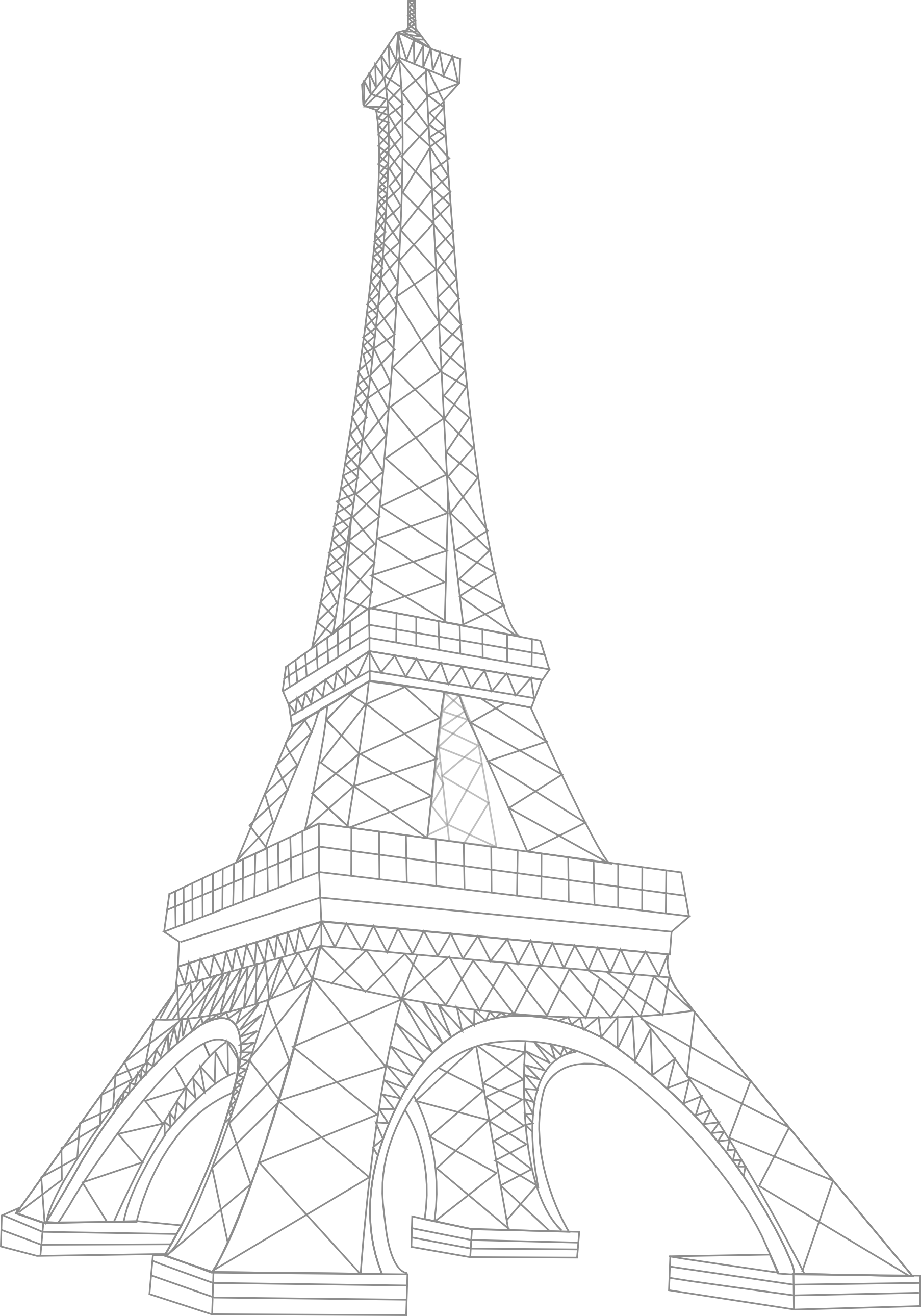 Paris Tower Drawing At Getdrawings White Eiffel Tower