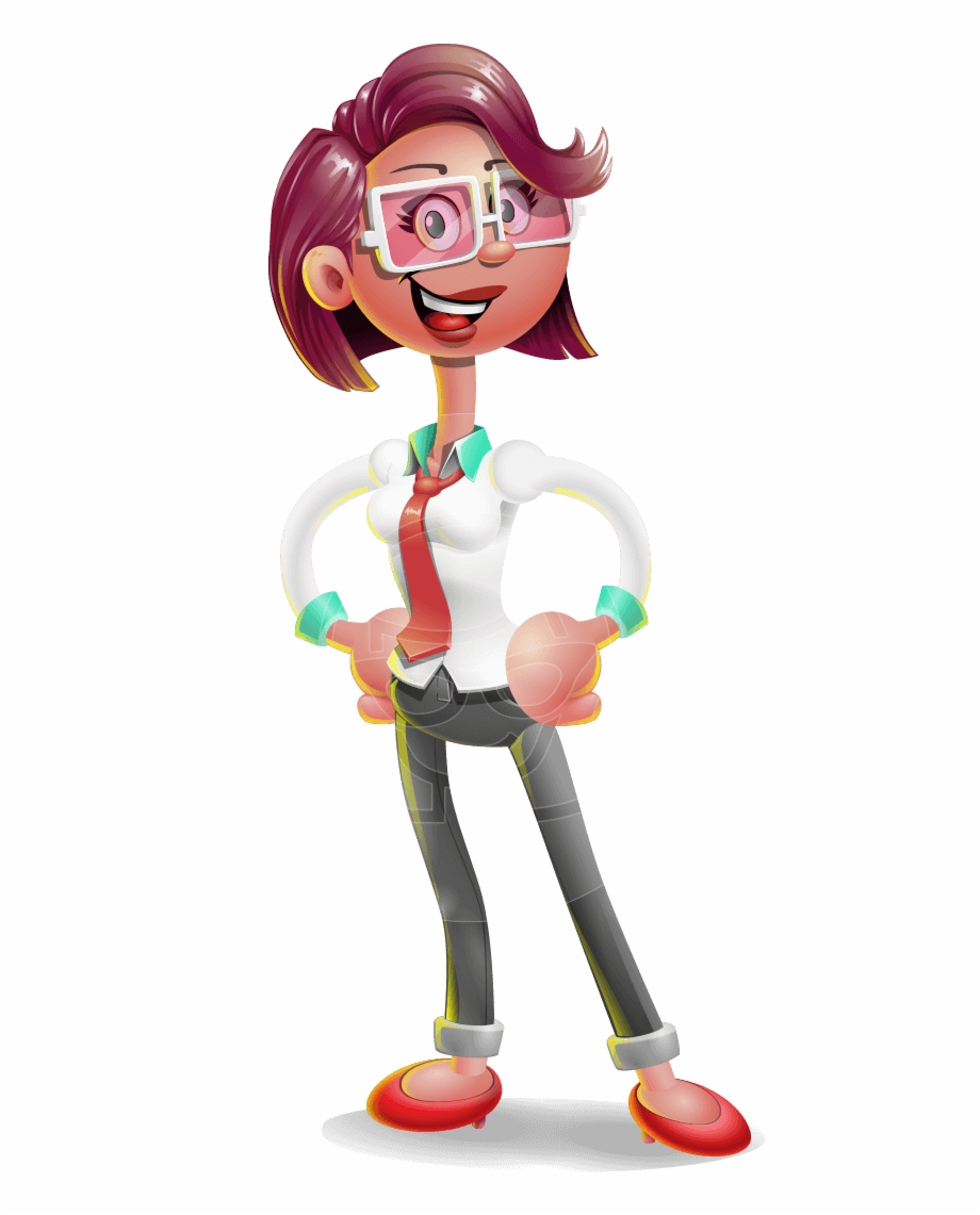 Business Girl 3D Vector Cartoon Character Aka Stephanie
