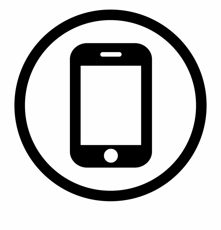 Phone Icon Png Mobile Phone Icon Circle Png