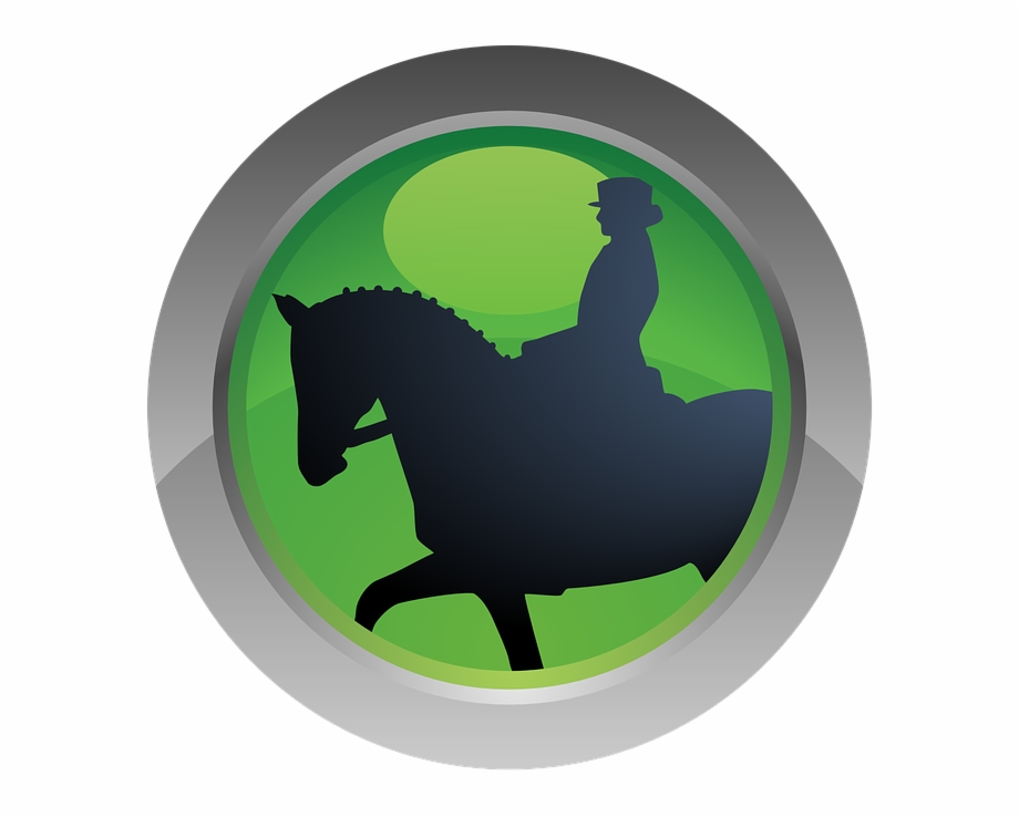 Sport Icon Horse Dressage Competition Vector Horse