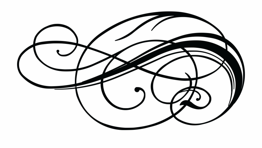 Swashes Vector Swirl Decoration Calligraphie Png