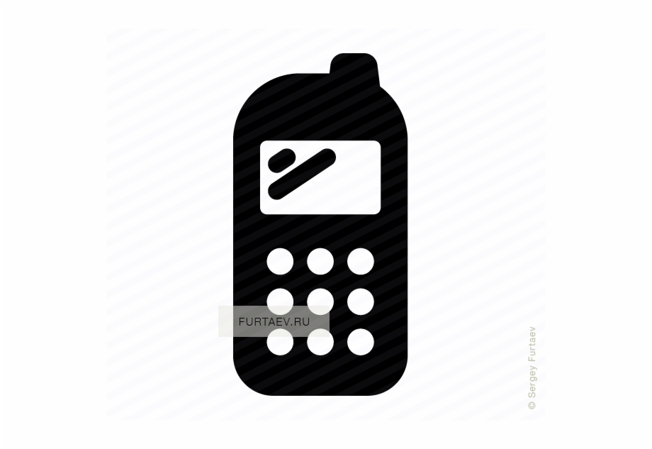 Vector Icon Of Cell Phone Mobile Phone