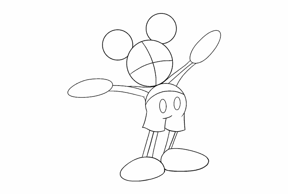 How To Draw Mickey Mouse Mickey Mouse Easy