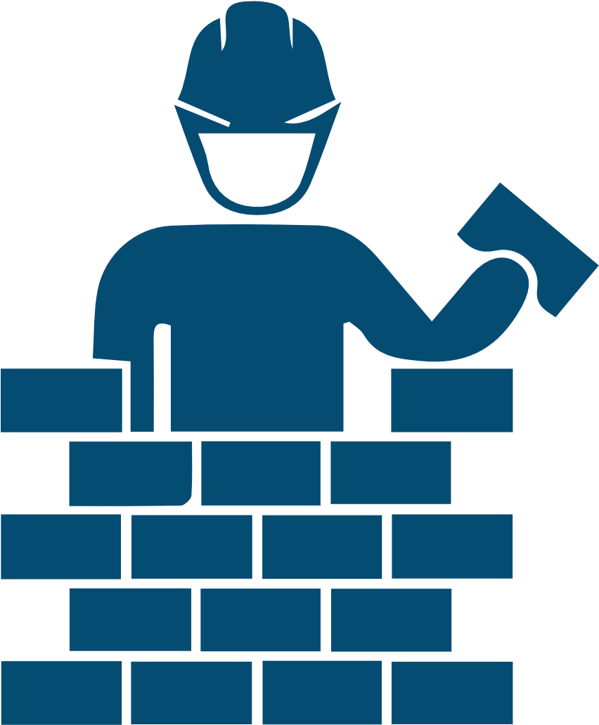 Construction Services Blue Collar Workers Clipart Black Png