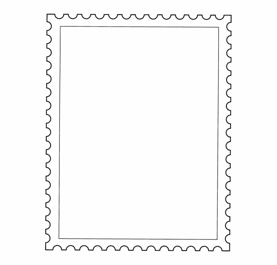 Postage Stamp Png Transparent Background Postage Stamp Template