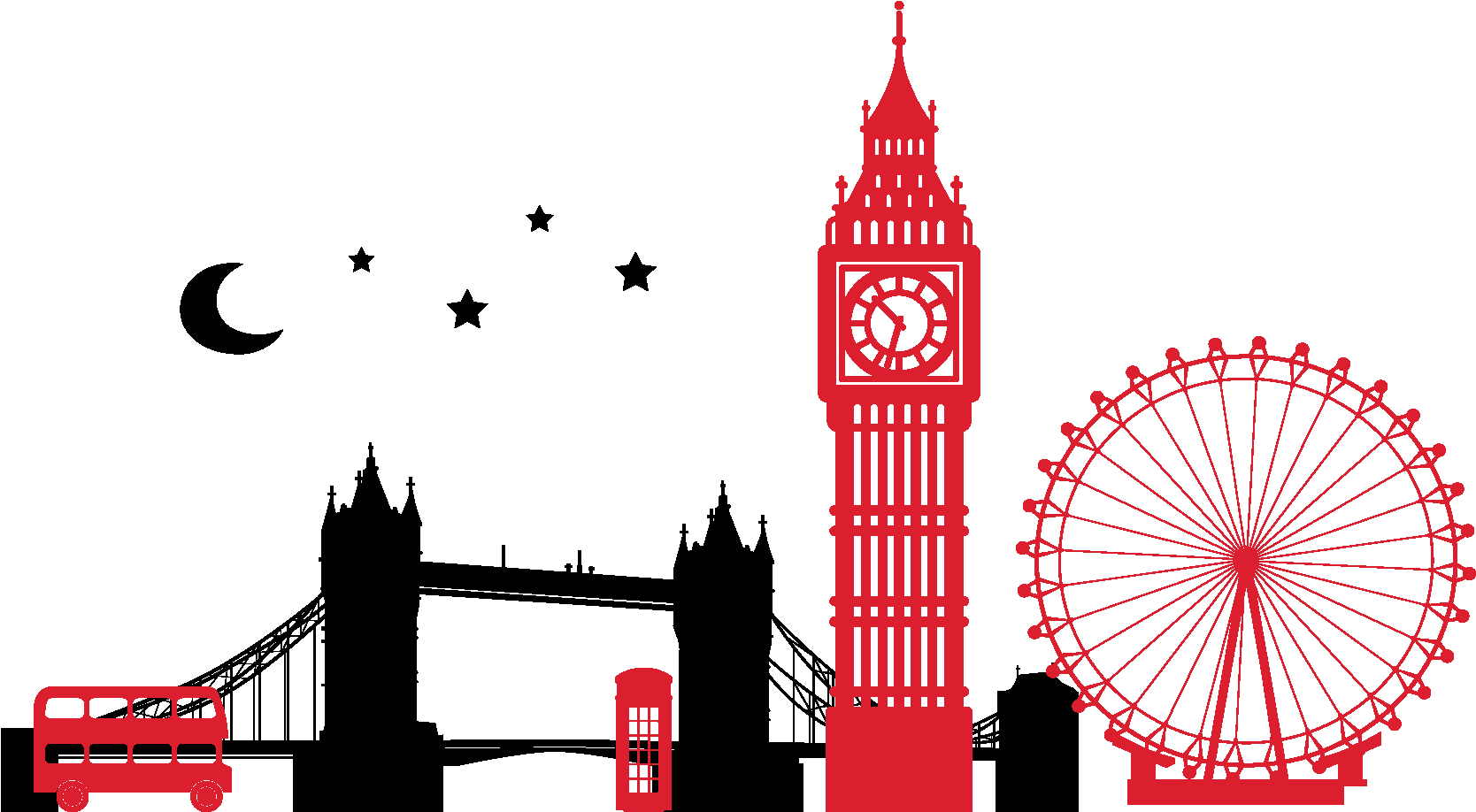 Banner Free City Silhouette Clipart London Big Ben