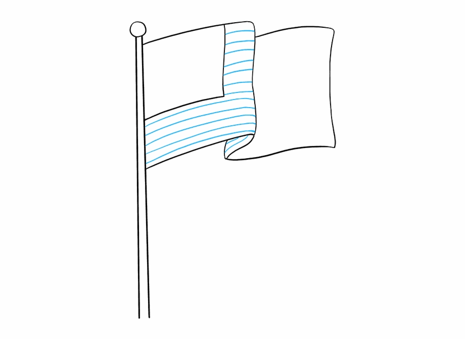 How To Draw American Flag Flag Drawing