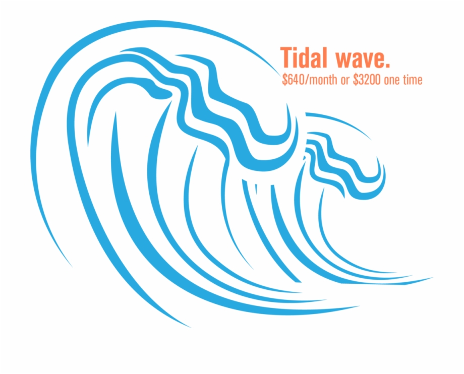 Tidal Wave Ocean Waves Vector Art